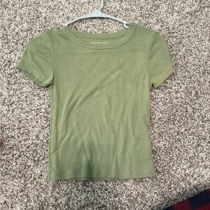 American Eagle Outfitters Green Crop Top